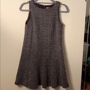 SALE - LOFT shimmer tweed fringe flippy dress